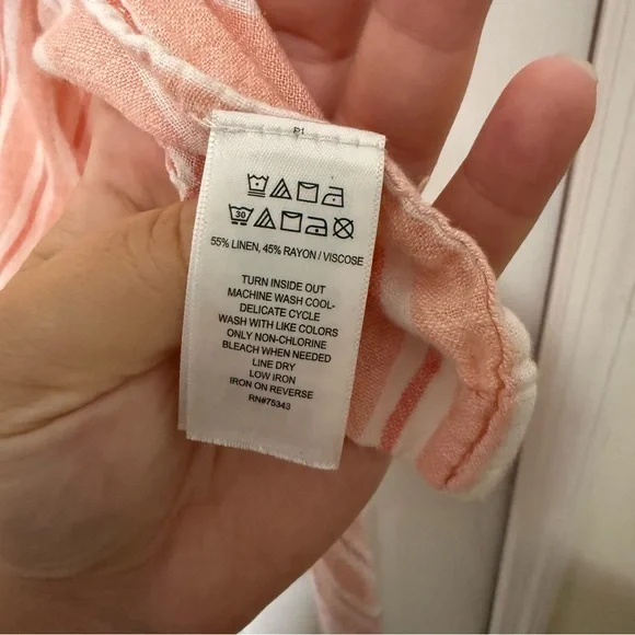 Cynthia Rowley Pink and White Striped Kimono/Cardigan - Picture 5 of 6